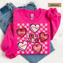 Retro "You Are Loved" Teacher Valentine Sweatshirt: Cute Heart Back to School Sweater