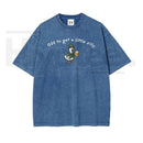 Unisex “Off to Get a Little Silly” Vintage Washed T-Shirt – Shamrock St. Patrick’s Day Graphic Tee