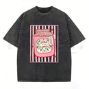 Jesus Is My Jam Vintage Washed T-Shirt – Christian Strawberry Graphic Cotton Tee