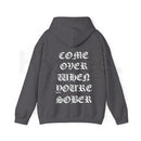 Black Lil Peep 'Come Over When You're Sober' Hoodie – Emo Rap Graphic Pullover, Oversized Vintage Hip-Hop Style Top