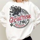 Krampus Christmas Sweatshirt: Sarcastic Funny Krampusnacht Crewneck, Dark Horror Xmas, Dark Humor Sweater, Trending 25