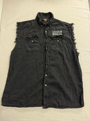 Biker Vest Laughlin Nevada Grim Reaper Ace of Spades 3XL