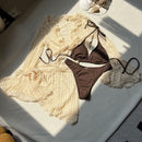 4-Piece Sexy Lace Mesh Bikini Set | ZAKAPOP