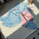 4-Piece Sexy Lace Mesh Bikini Set | ZAKAPOP