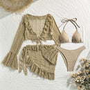 4-Piece Sexy Lace Mesh Bikini Set | ZAKAPOP