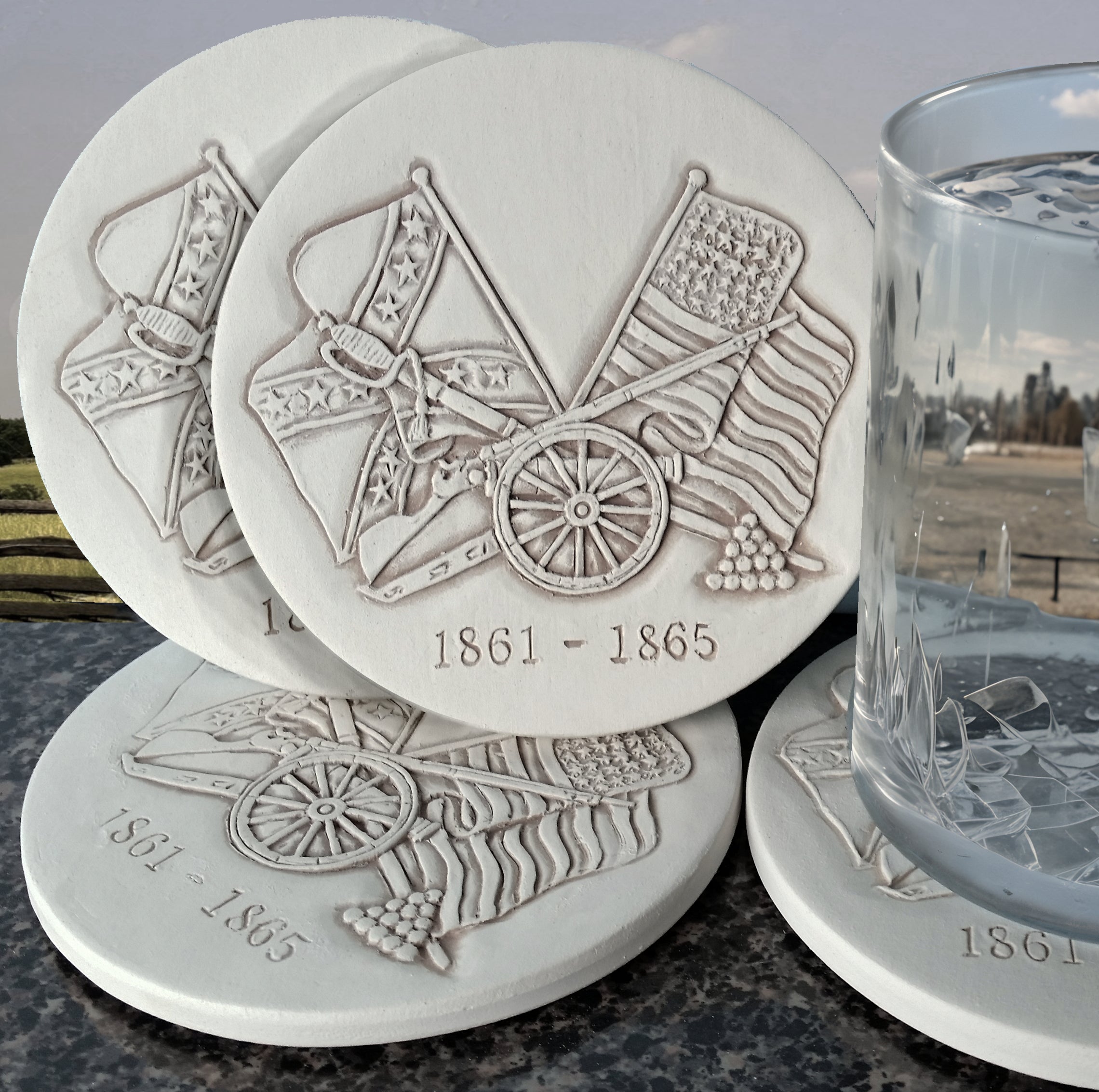 Civil War Drink Coasters
