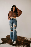 Boho Crop Sweater