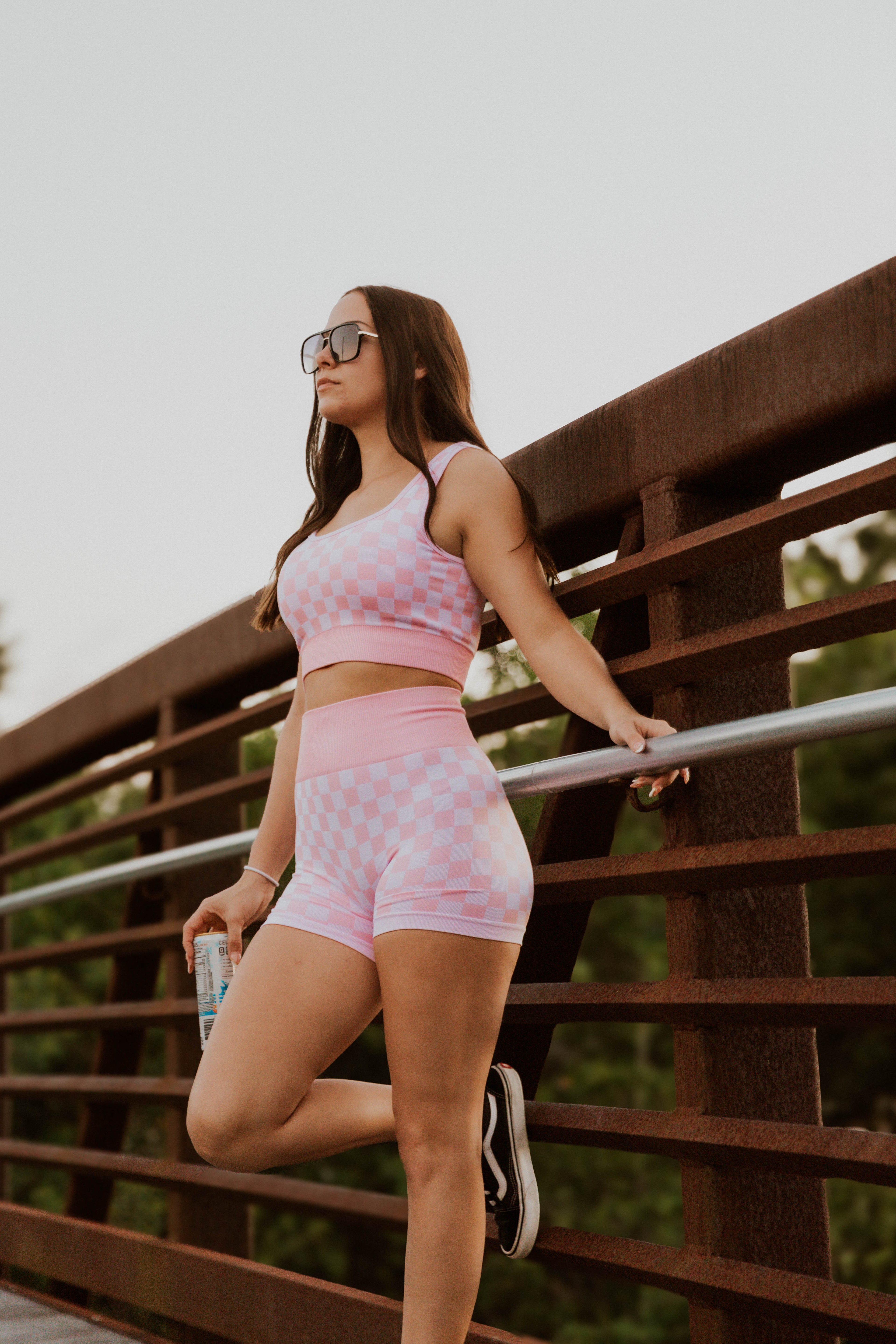 Checkered Gym Set