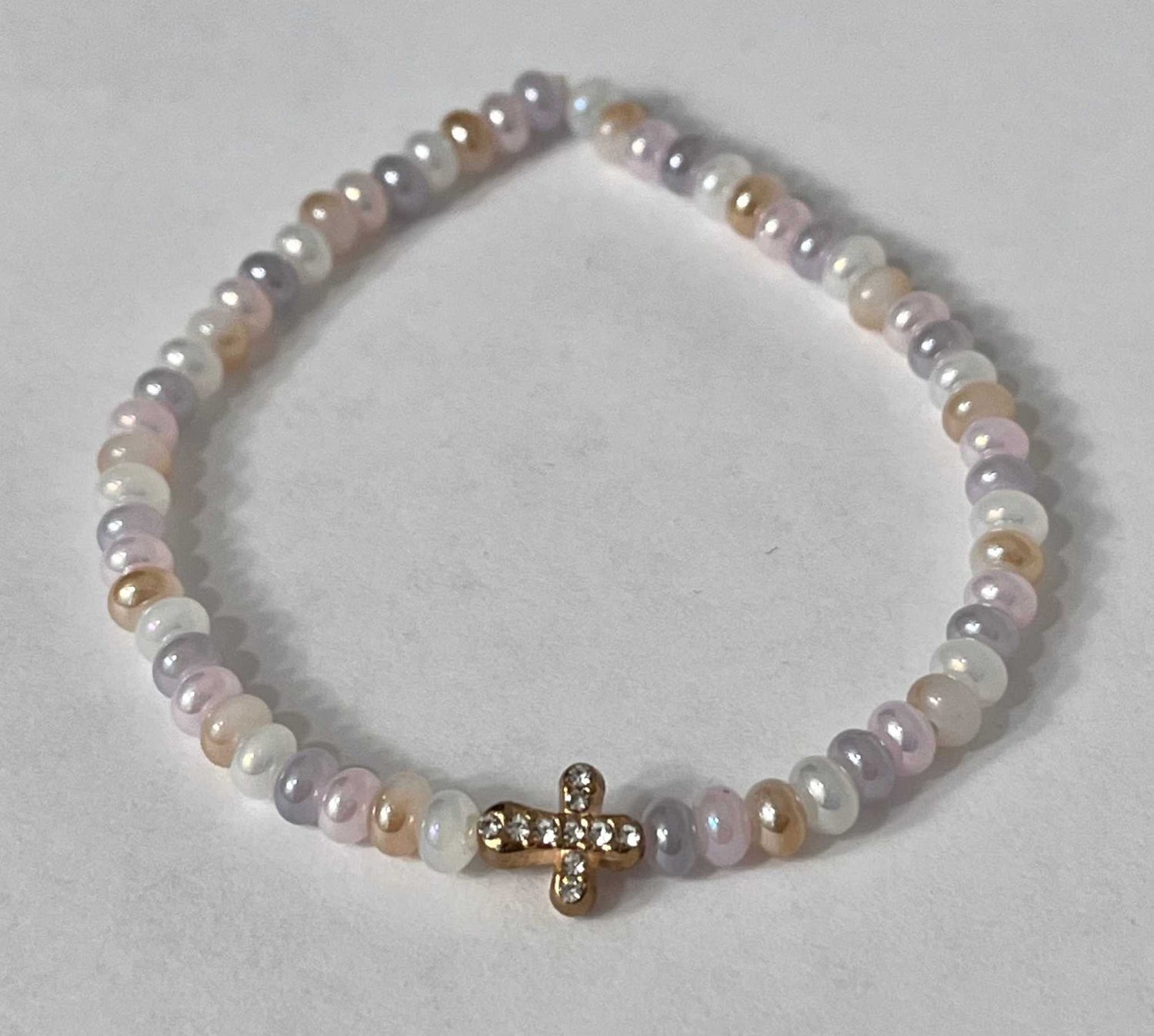 Bead Bracelet with Freshwater Shell &amp; Pearl Beads