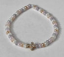 Bead Bracelet with Freshwater Shell & Pearl Beads