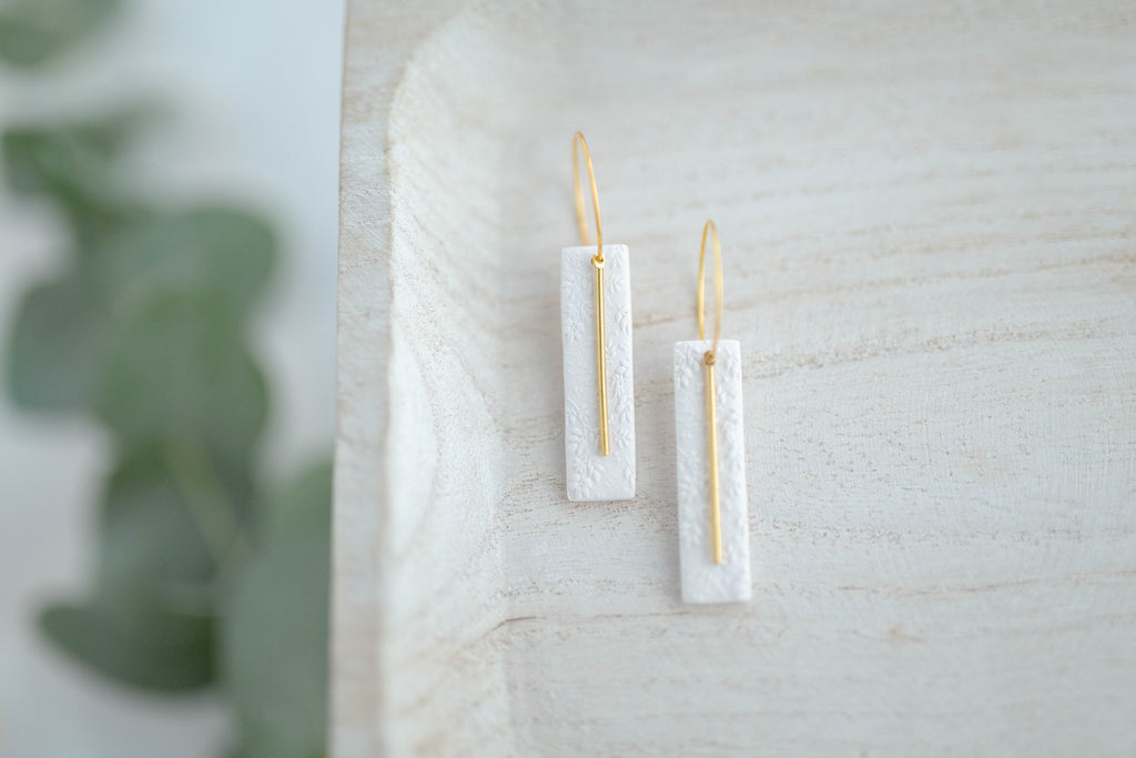 Clay earring | Flower Garden Hoops | Garden Collection