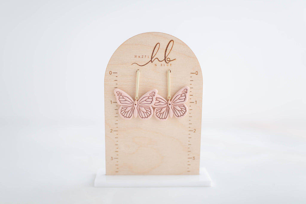 Clay earring | Butterfly Dangles | Garden Collection