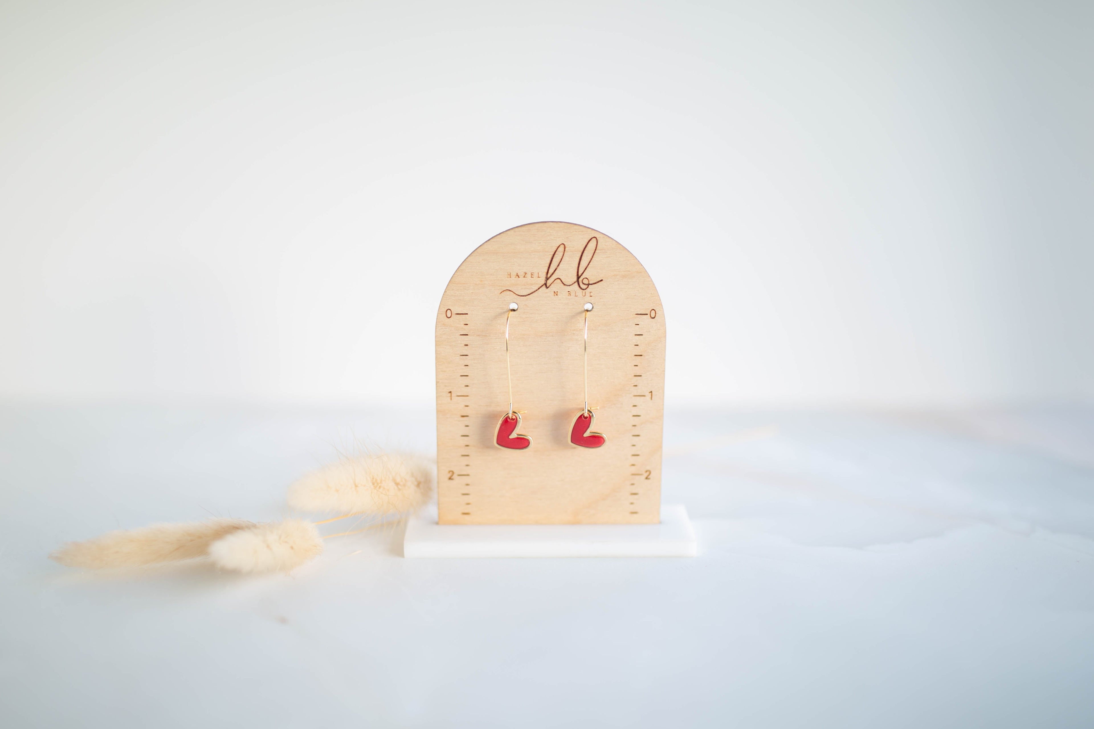 Clay Earrings | Mini Heart Drops | Sweetheart Collection
