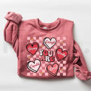 Retro "You Are Loved" Teacher Valentine Sweatshirt: Cute Heart Back to School Sweater