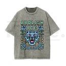 Statement Graphic Vintage Washed T-Shirt – Bold Satirical Cotton Unisex Tee