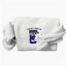 Funny "Pass Me A Fridge of Blue Soda" Embroidered Sweatshirt – Sarcastic Holiday Crewneck