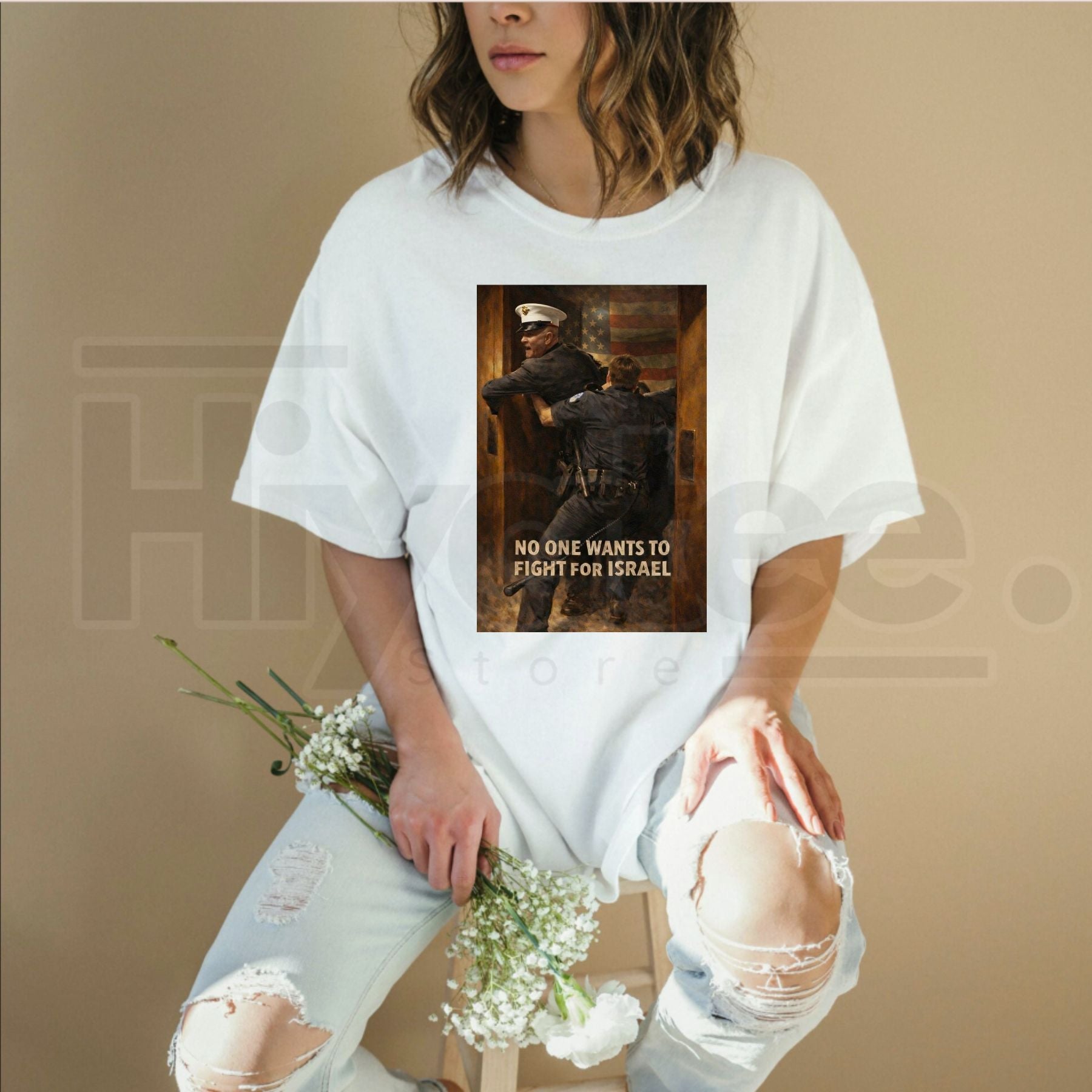 "No One Wants To Fight For Israel" T-Shirt – Anti-War Political Statement Tee