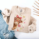 Valentine Highland Cow Sweatshirt: Coquette Western Love XOXO Crewneck