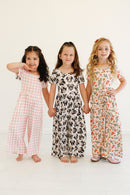 Bubblegum Check Bamboo Romper