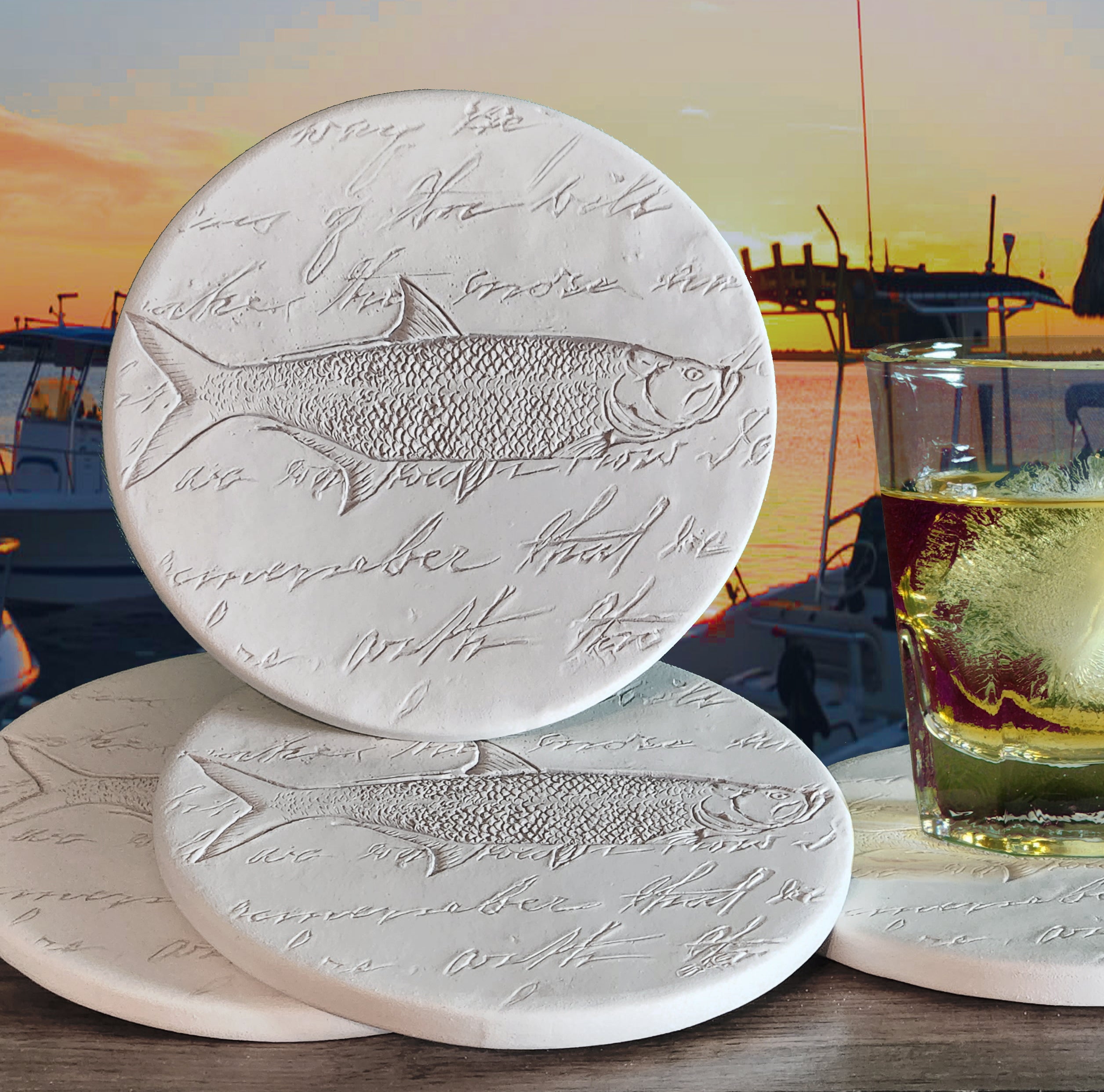 Tarpon Drink Coasters