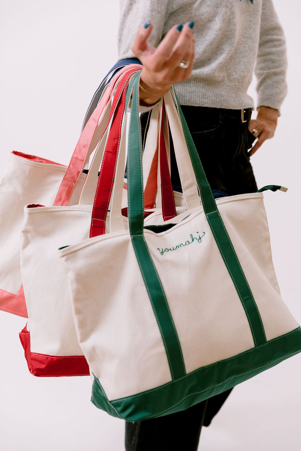 Youmahj Stitched Totes