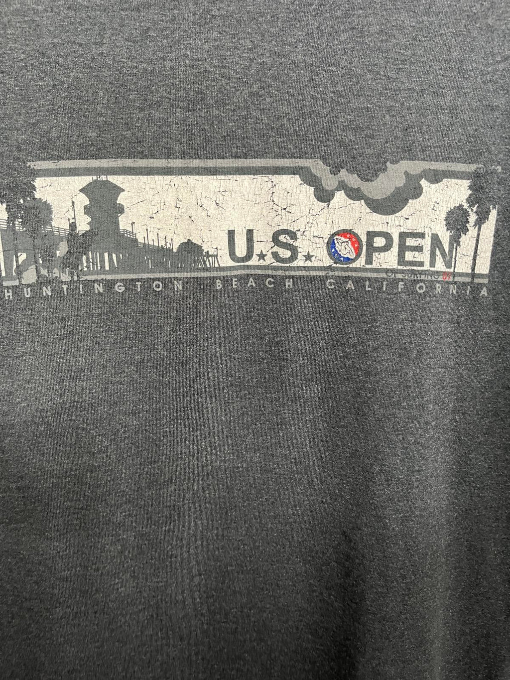 Y2K Surf T-shirt US Open of Surfing Huntington 2007 Tee- L