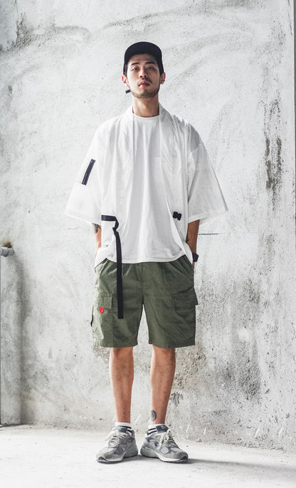 White Magatama Kimono Shirt