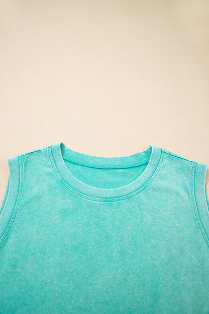 Mineral Wash Tank Top &amp; Lined Skort Set