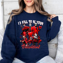 Galentine's Gang Sweatshirt: Retro Valentine’s Day Movies Graphic Tee