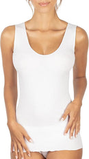 BASIC COTTON Free Spirit Premium Quality 100% Cotton Women's Tank Top. Proudly Made in Italy (603)