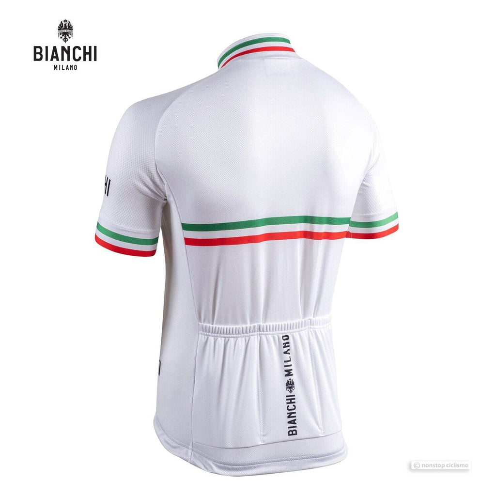 Bianchi Isalle Men's Cycling Jersey (White) Medium