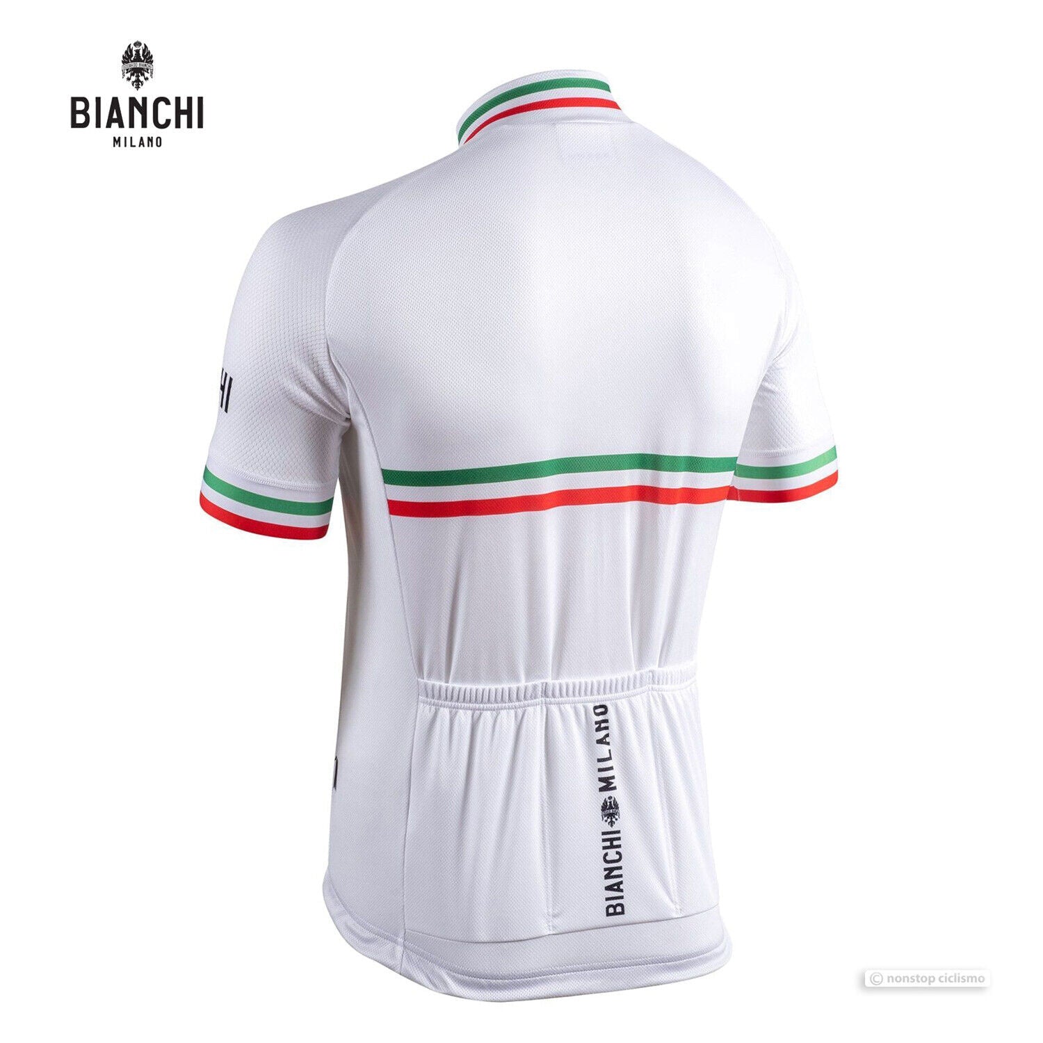 Bianchi Isalle Men's Cycling Jersey (White) Medium