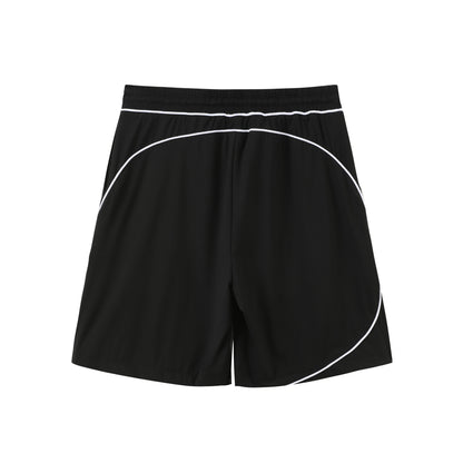 Piped Lux Club Shorts (Black)