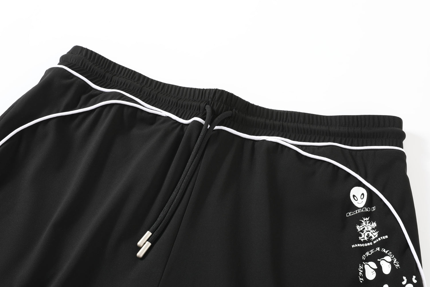 Piped Lux Club Shorts (Black)