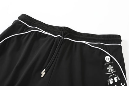 Piped Lux Club Shorts (Black)