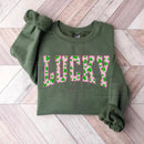 Lucky Clover Sweatshirt: Cute St. Patrick’s Day Green Shamrock Crewneck