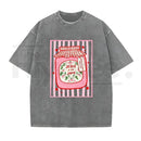 Jesus Is My Jam Vintage Washed T-Shirt – Christian Strawberry Graphic Cotton Tee