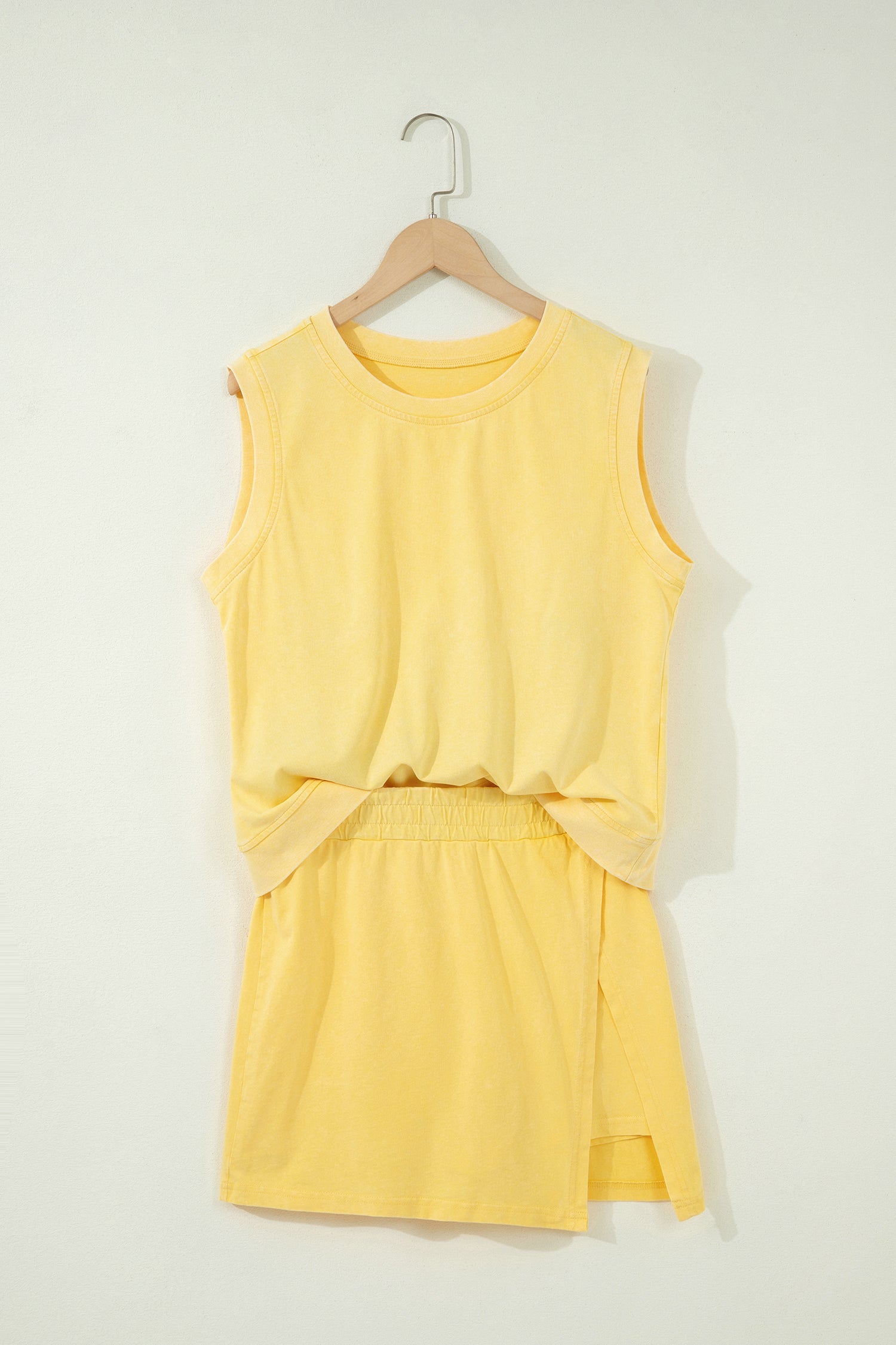 Mineral Wash Tank Top &amp; Lined Skort Set