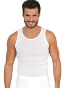 EGi Luxury 100% Merino Wool Men's Sleeveless Shirt Muscle Tank Top. Proudly Made in Italy.