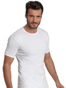 BASIC COTTON Free Spirit Premium Quality 100% Cotton Men's Crew Neck T-Shirt. Proudly Made in Italy (906)