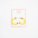 Yellow Mini Hoop Earrings