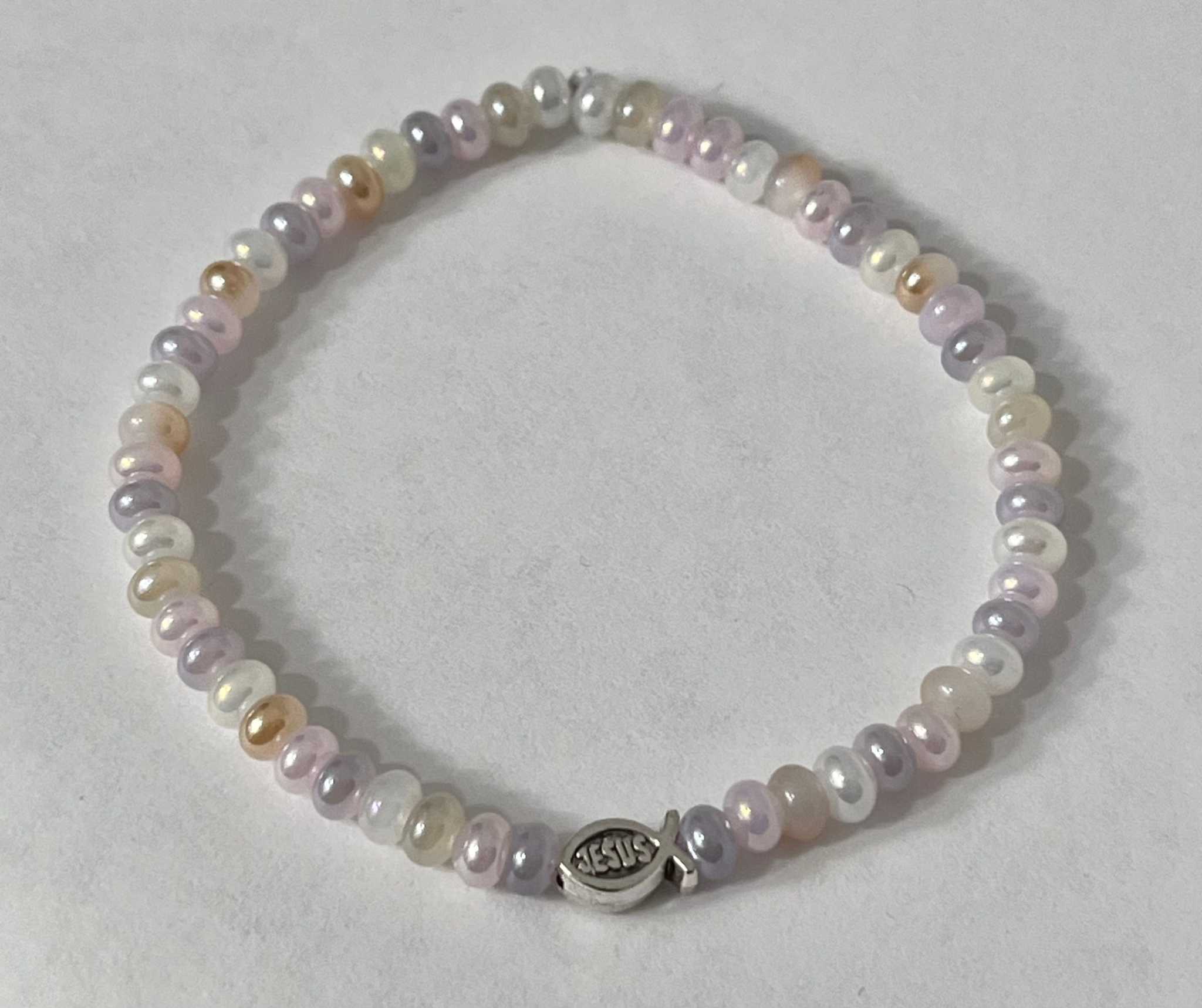 Bead Bracelet with Freshwater Shell &amp; Pearl Beads
