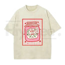 Jesus Is My Jam Vintage Washed T-Shirt – Christian Strawberry Graphic Cotton Tee