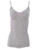 BASIC COTTON Free Spirit Premium Quality 100% Cotton Women's Spaghetti Straps Top Made in Italy (601)
