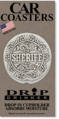 Sheriff Car Coasters