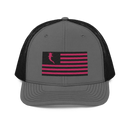Flag Embroidered Neon Pink (Snapback)