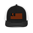 Flag Embroidered Neon Orange (Snapback)