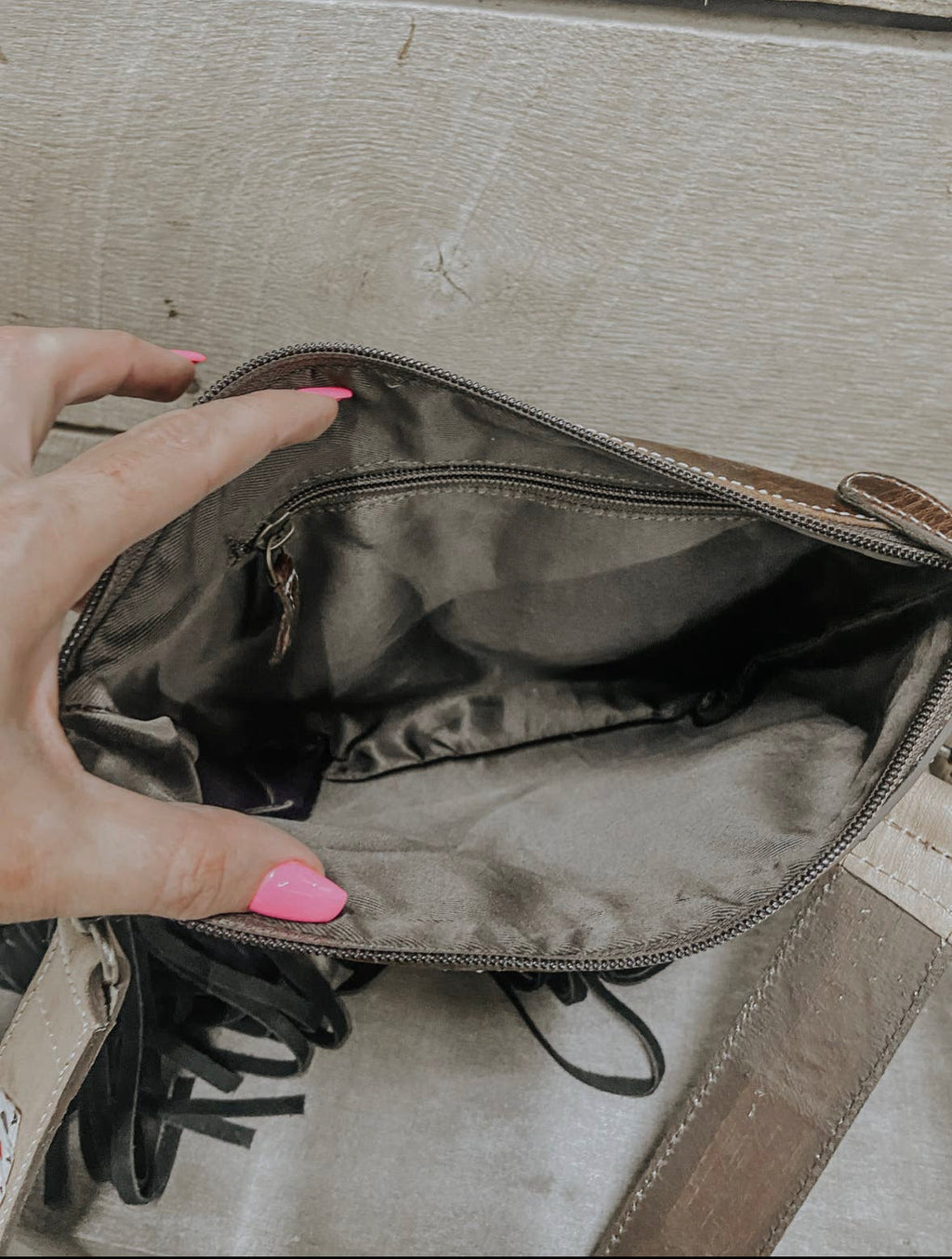 Ace Cowhide & Tooled Crossbody