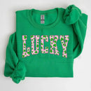 Lucky Clover Sweatshirt: Cute St. Patrick’s Day Green Shamrock Crewneck