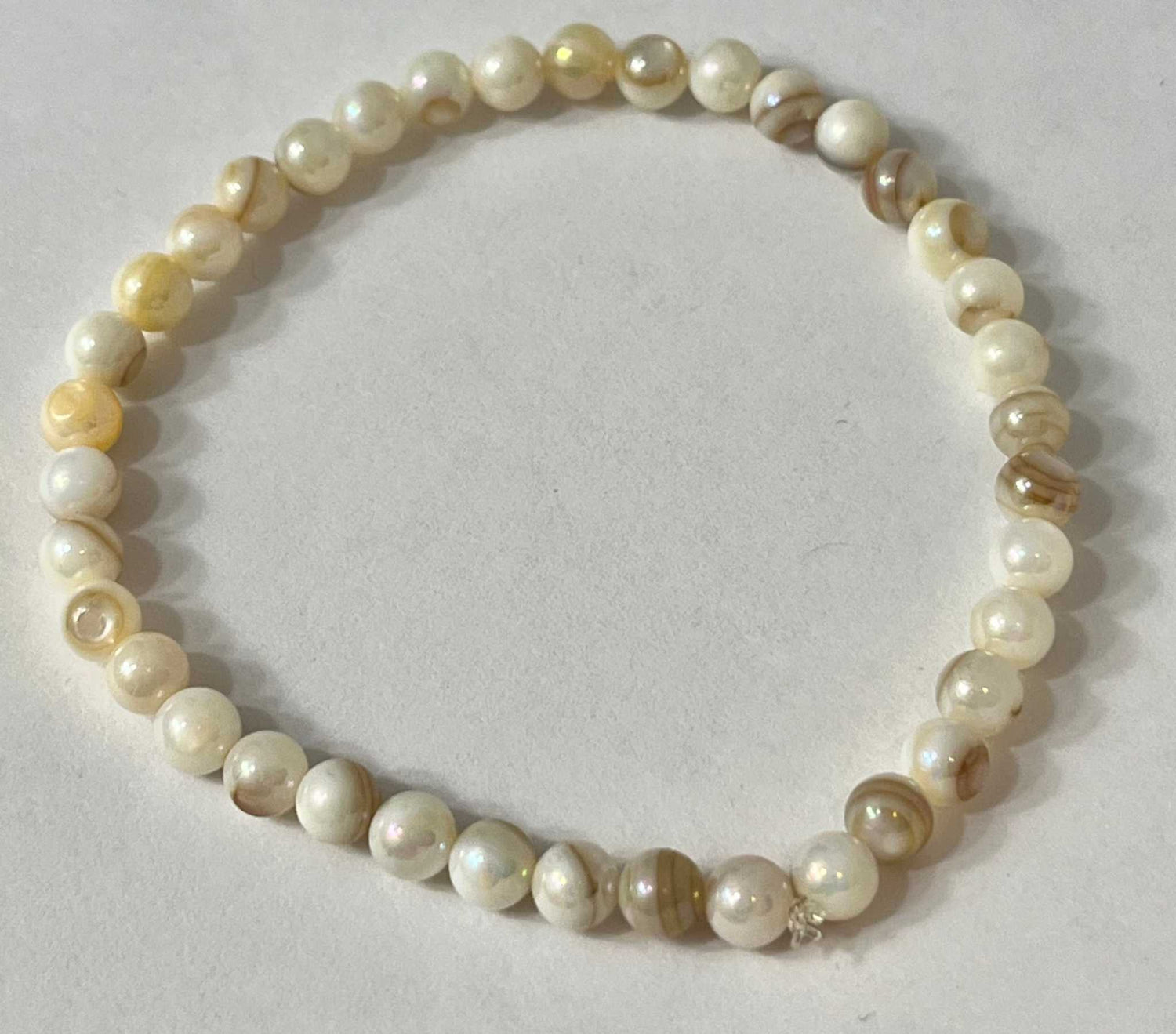 Bead Bracelet with Freshwater Shell &amp; Pearl Beads